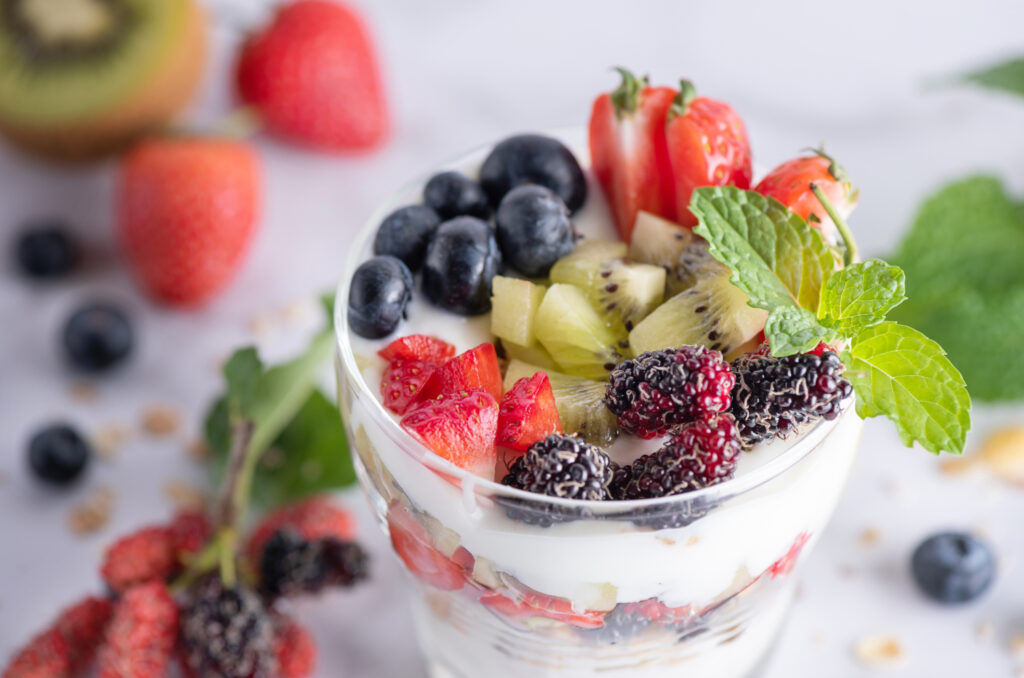jogurt s ovocem
